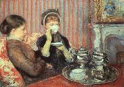 Mary Cassatt Tea by Mary Cassatt oil painting artist